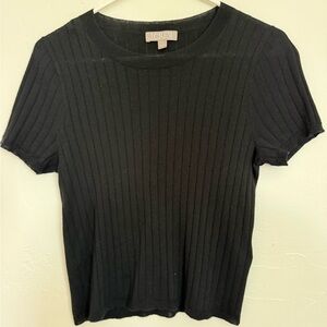 J. Crew Women's silk short sleeve sweater tee